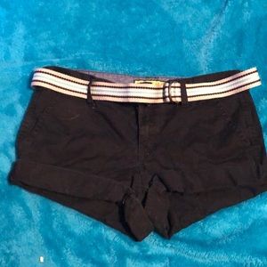 Size 2 Prince&Fox Aeropostale black khaki shorts